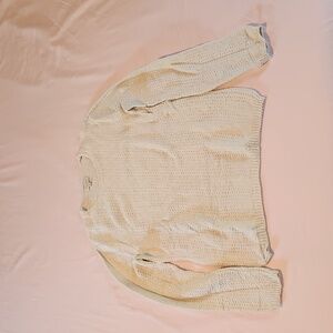 White Cotton Men's Club Monaco Sweater, Size M